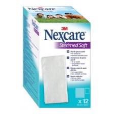 GARZA COMPRESSA STERILE NEXCARE STERIMED SOFT 18X40 CM MULTILINGUAL 12 PEZZI
