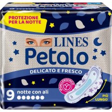 LINES PETALO BLU ASSORBENTE NOTTE 9 PEZZI LINES PETALO BLU ASSORBENTE NOTTE 9 PEZZI