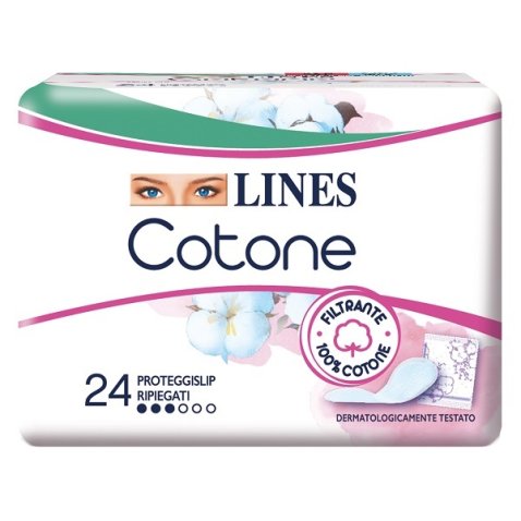 LINES COTONE BIO SALVASLIP RIPIEGATI 24 PEZZI