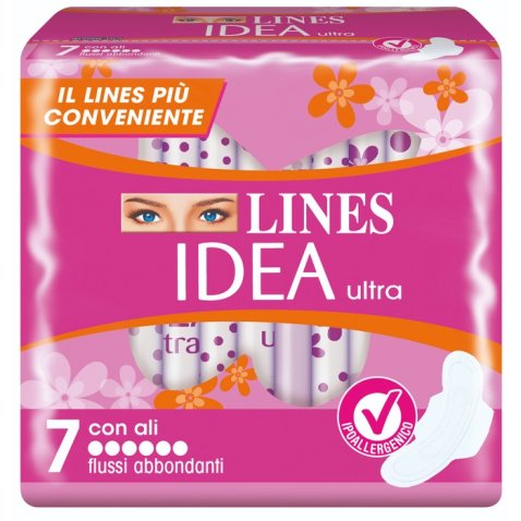 LINES IDEA ULTRA FLUSSI ABBONDANTI 7 PEZZI LINES IDEA ULTRA FLUSSI ABBONDANTI 7 PEZZI