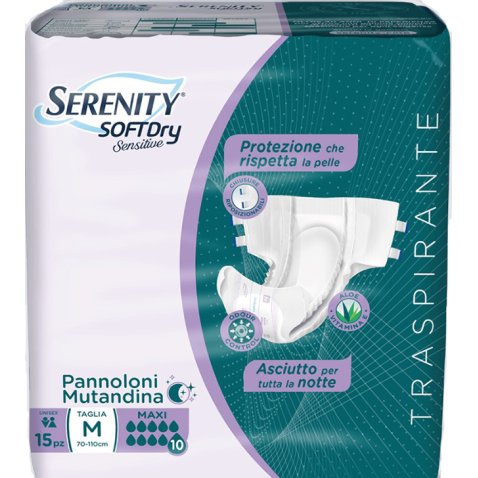 PANNOLONE MUTANDINA SERENITY SD SENSITIVE MAXI M 15 PEZZI PANNOLONE MUTANDINA SERENITY SD SENSITIVE MAXI M 15 PEZZI
