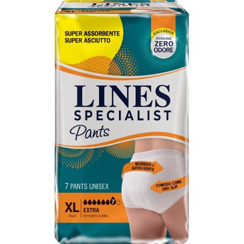 PANNOLONE MUTANDINA LINES SPECIALIST UNISEX EXTRA XL 7 PEZZI