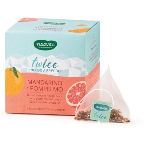 NEAVITA FILTROSCRIGNO INFUSO TWICE MANDARINO E POMPELMO 15 FILTRI