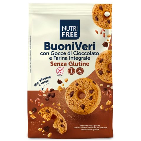 NUTRIFREE BUONI VERI CON GOCCE DI CIOCCOLATO 250 G NUTRIFREE BUONI VERI CON GOCCE DI CIOCCOLATO 250 G