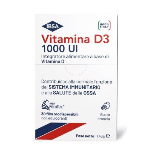 VITAMINA D3 IBSA 1000UI 30 FILM ORODISPERSIBILI