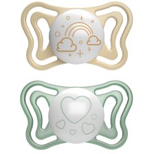 CHICCO SUCCHIETTO LIGHT LUMI SILICONE 2-6M 2 PEZZI