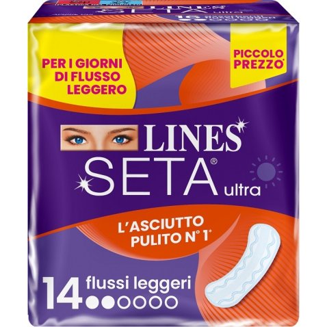 LINES SETA ULTRA ASSORBENTI LEGGERO DWCT 14 PEZZI