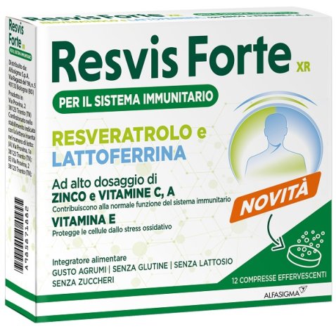 RESVIS FORTE XR 12 COMPRESSE EFFERVESCENTI RESVIS FORTE XR 12 COMPRESSE EFFERVESCENTI