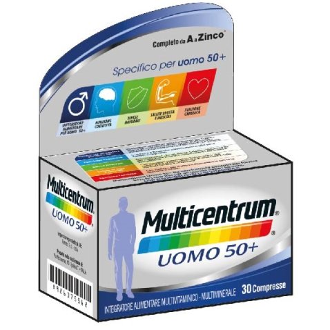 MULTICENTRUM UOMO 50+ 30 COMPRESSE MULTICENTRUM UOMO 50+ 30 COMPRESSE