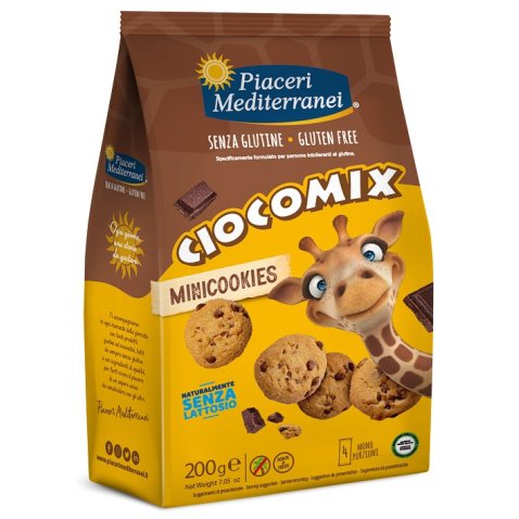 PIACERI MEDITERRANEI CIOCOMIX MINI COOKIES 4 MONOPORZIONI DA50 G PIACERI MEDITERRANEI CIOCOMIX MINI COOKIES 4 MONOPORZIONI DA50 G