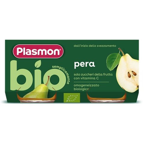 PLASMON OMOGENEIZZATO BIO PERA 2 VASETTI X 80 G
