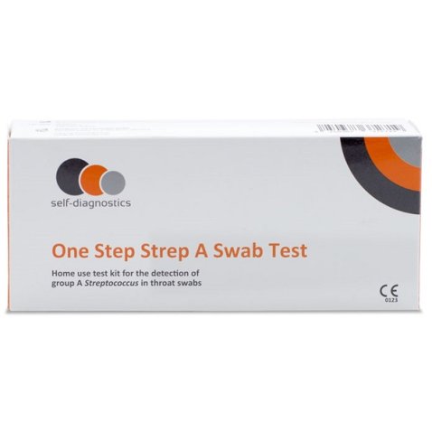 TEST AUTODIAGNOSTICO ONE STEP STREP A RILEVAZIONE QUALITATIVA ANTIGENI STREPTOCOCCO A IN TAMPONE FARINGEO