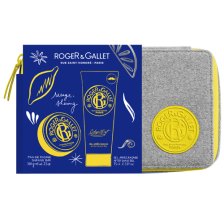 ROGER & GALLET TROUSSE NATALE UOMO KIT RASATURA 1 SHAVING BAR 100 G + 1 DOPOBARBA 75 ML