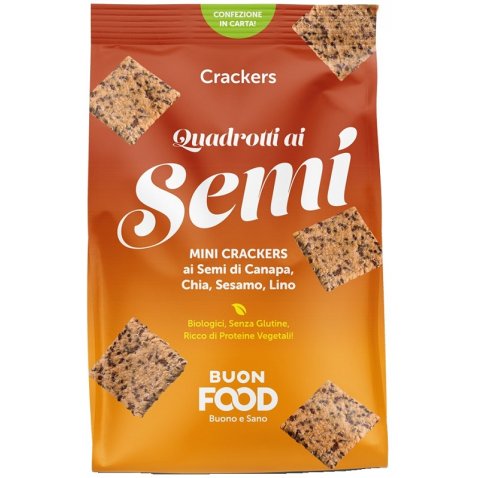 BUON FOOD QUADROTTI AI SEMI CRACKERS BIO 200 G