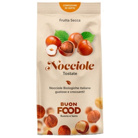 BUON FOOD NOCCIOLE TOSTATE FRUTTA SECCA BIO 200 G